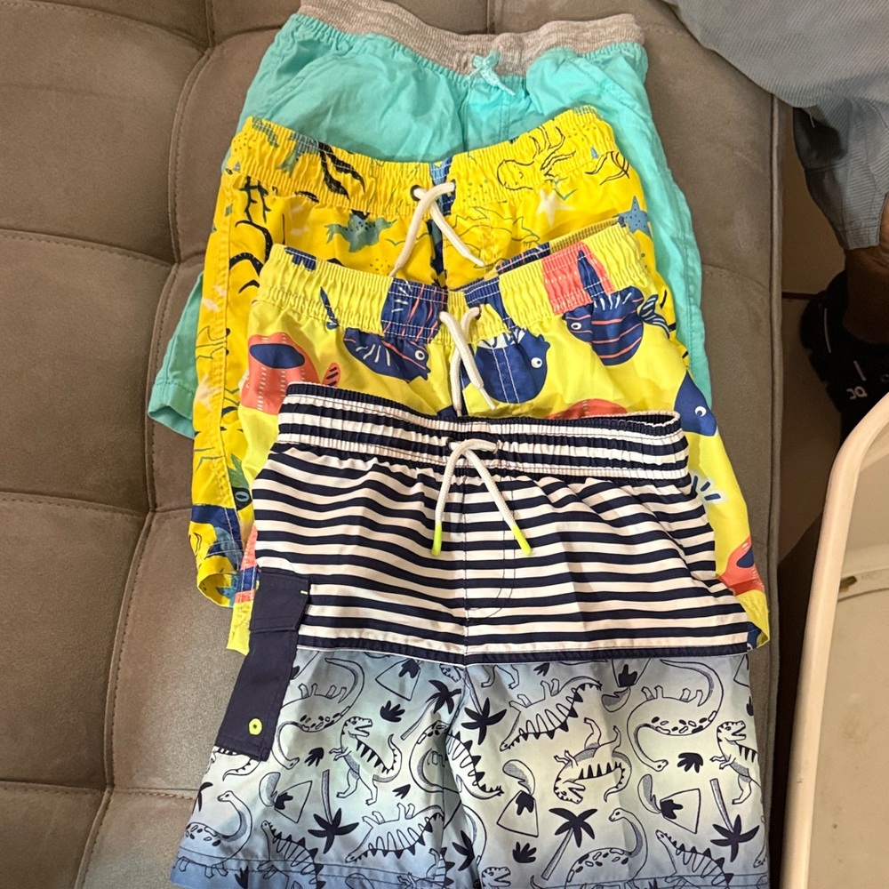 Cat & Jack Kids' Shorts Set - Blue, Yellow, Navy